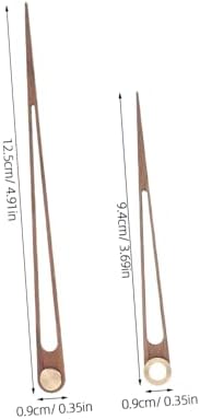 UKCOCO 5 Sets Wooden Clock Hands Replacement Kit