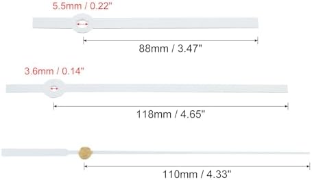 Aluminum Replacement Wall Clock Hands Kit 14 Set White Quiet Durable