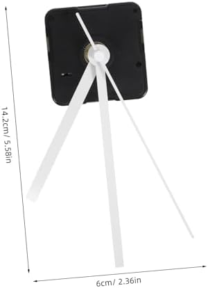 Silent Clock Movement Kits Replacement White Straight Hand