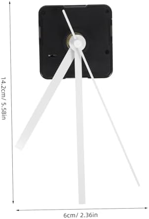 Silent Precision Long Shaft Clock Movement Kit White
