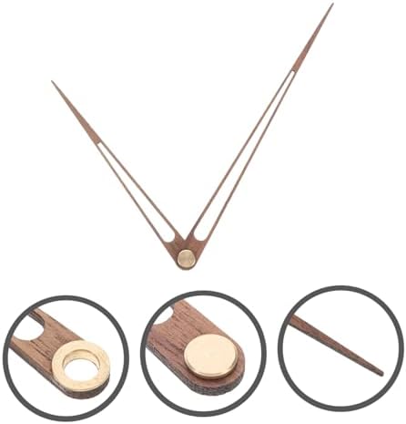 UKCOCO 5 Sets Wooden Clock Hands Replacement Kit