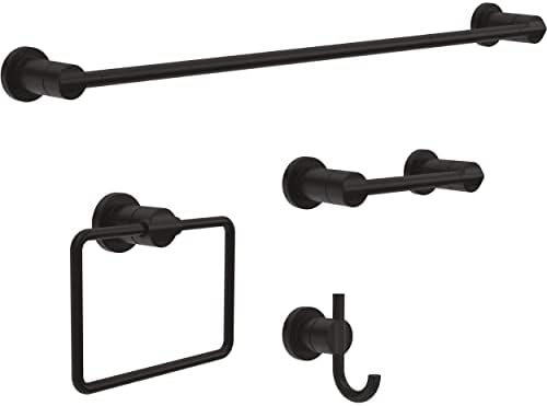 Delta Nicoli Bath Towel Holder Matte Black