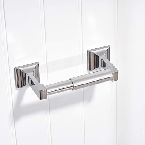 TuoxinEM Spring Loaded Toilet Paper Holder Chrome Silver