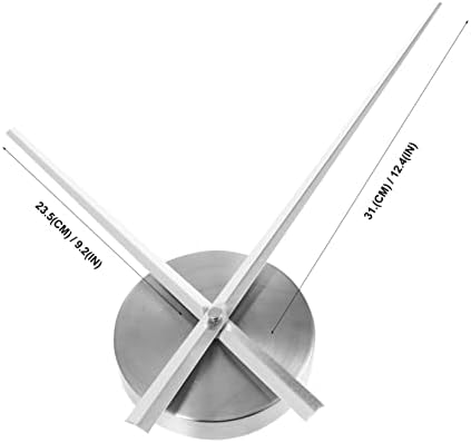 GREAT VALUE DIY Wall Clock Kit - 10cm Silver Base Plate More