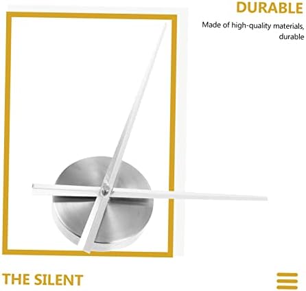 Sleek Easy-Backup Wall Clock Hands Plate Modern Design