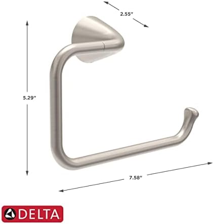 Delta Arvo Hand Towel Holder SpotShield Brushed Nickel
