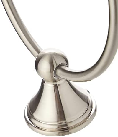 Modern SATIN NICKEL towel ring for bathroom
