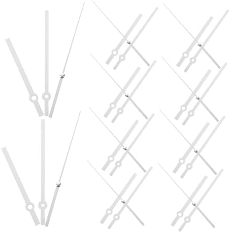 Elegant Plastic Clock Hands Set of 10