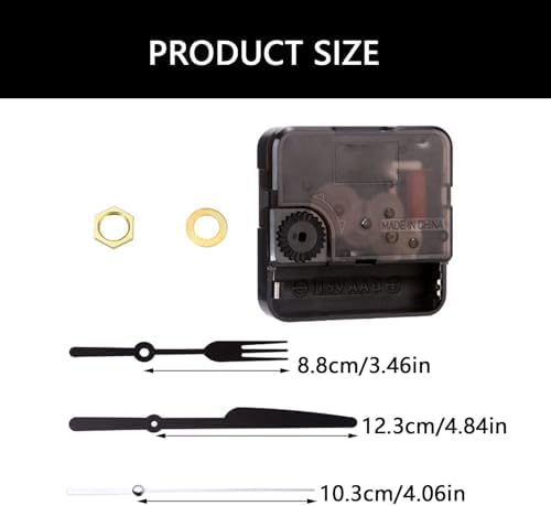 Premium Quiet Quartz Clock Mechanism Kit for Crafters and Clock Enthusiasts