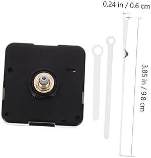 Angoily Clock White Wall Clock Hands Plastic Mechanism Kit