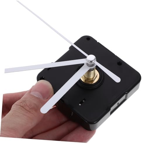 Angoily Clock White Wall Clock Hands Plastic Mechanism Kit