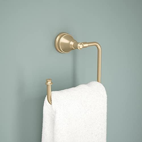 Delta Mylan Hand Towel Holder Wall-Mounted 1-Pack Champagne Bronze