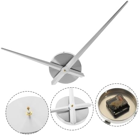 STOBAZA DIY Battery Operated Wall Clock Movement with Silver Metal Hands