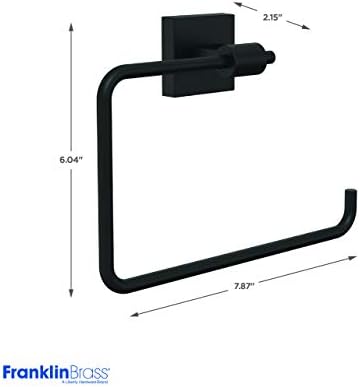 Franklin Brass Maxted Towel Ring Matte Black