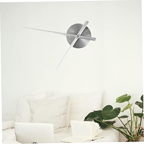 Sleek Easy-Backup Wall Clock Hands Plate Modern Design