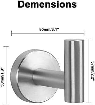 Versatile and Durable Towel Hook Set