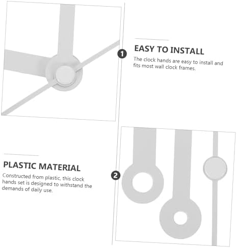 FOYTOKI 10 Sets Wall Clock Hands Replacement Kit