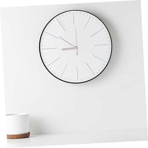 Angoily Clock White Wall Clock Hands Plastic Mechanism Kit