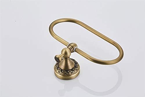 Flybath Oval Towel Ring Antique Brass Exquisite Pattern Carving