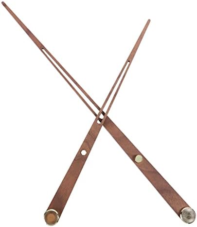 JOJOFUNY Large Wooden Wall Clock Hands with Decor Design