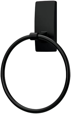 Matte Black Command Hand Towel Holder 5 lbs Capacity