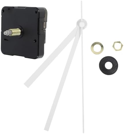 Silent Clock Movement Kits Replacement White Straight Hand
