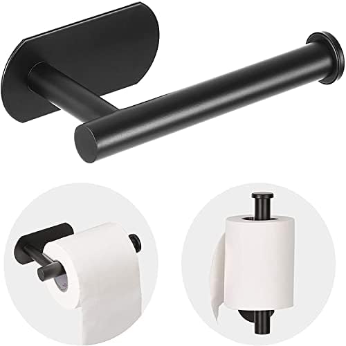 Sturdy Matte Black Toilet Paper Holder