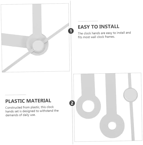 Simple Aluminum Clock Hands Set for DIY Wall Clocks