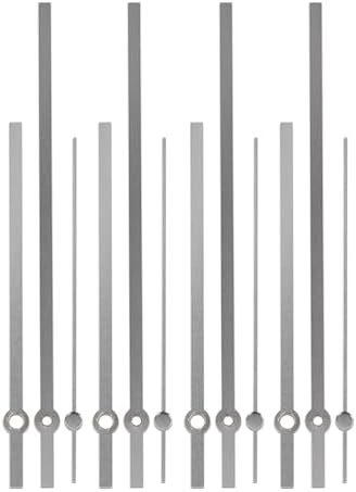 Clock Hands Only Silver 8 Set