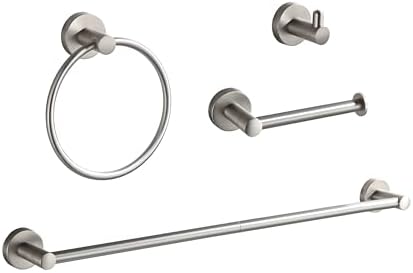 Adjustable Bathroom Towel Holder Set with 24 Bar