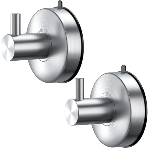 Modern Suction Cup Towel Hooks for Showing Stainless Steel Capacity 15 lbs
