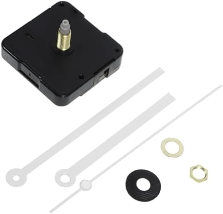Silent Precision Long Shaft Clock Movement Kit White