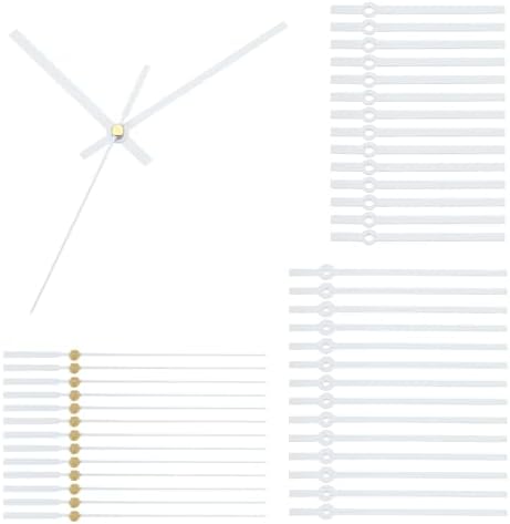 Aluminum Replacement Wall Clock Hands Kit 14 Set White Quiet Durable