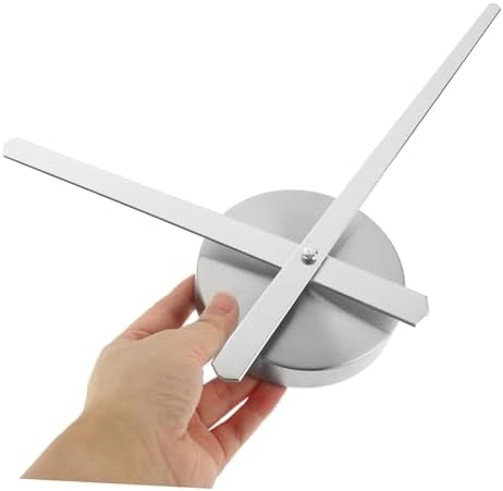Amosfun DIY Wall Clock Hands Kit Metal 3D Dial Movement