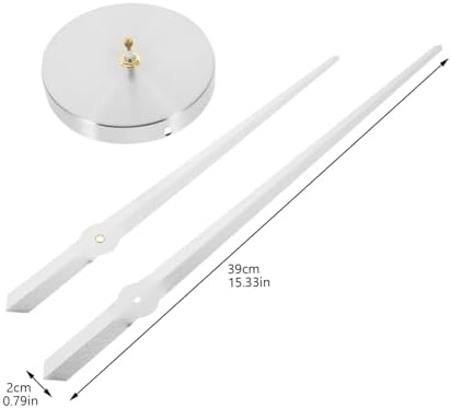 STOBAZA DIY Battery Operated Wall Clock Movement with Silver Metal Hands