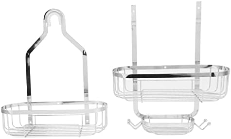 Sturdy Wall-Mounted Bathroom Basket 2 Layer Punch