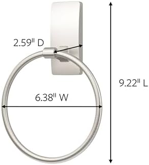 Transform Your Bathroom with SATIN NICKEL Towel Holder - Rust Water Resistant Organizer