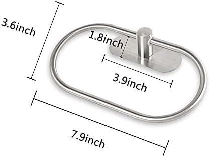 Stainless Steel Towel Holder with 3M Adhesive