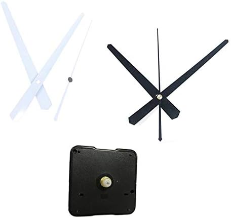 Complete Kit for Clock Repair 10pcs Black Wall Clock Movement Mechanism Kit