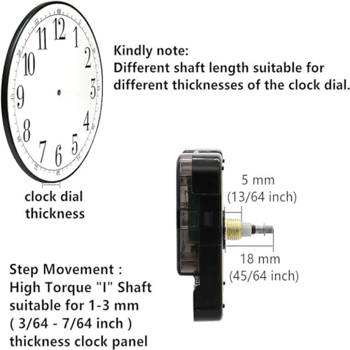 DIY Wall Clock Parts Set - Precision Timer for Home Office Use