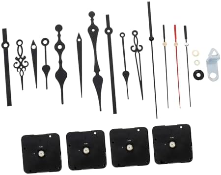 4 Long Shaft Clock Movement Sets for DIY Clock Repairs