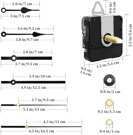 Precise 28mm quartz clock movement kit