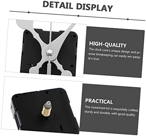 4-Piece Analog Clock Mechanism Kit for Quiet DIY Clocks