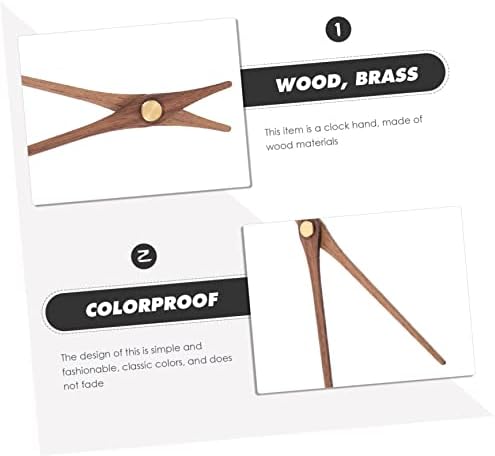 5-Set Wooden Clock Pointers for DIY Enhancement