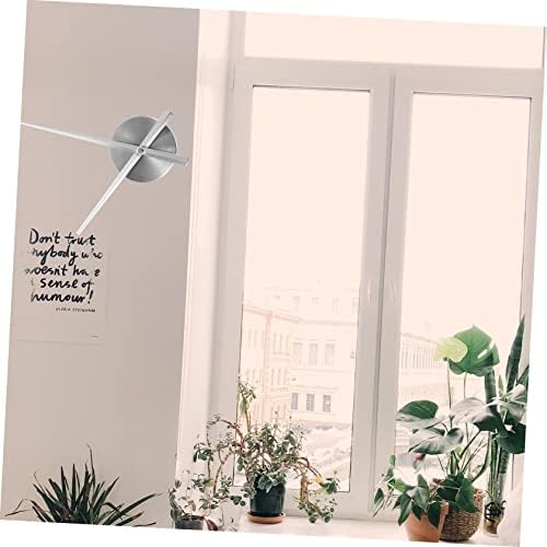 Sleek Easy-Backup Wall Clock Hands Plate Modern Design
