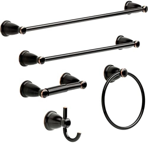 Wall-Mounted Oil-Rubbed Bronze towel ring