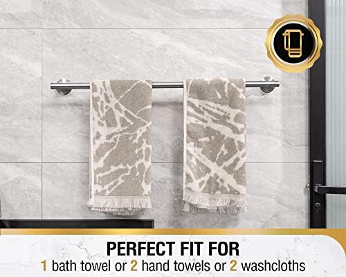 HITSLAM 257-Inch Brushed Nickel Towel Bar