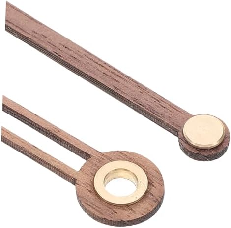 DOITOOL 5-Set Walnut Clock Hands Kit with Silent Movements
