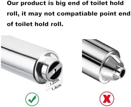 TuoxinEM Spring Loaded Toilet Paper Holder Chrome Silver