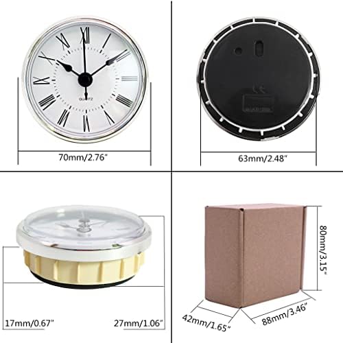 Precision Clock Movement Insert with 70mm Face